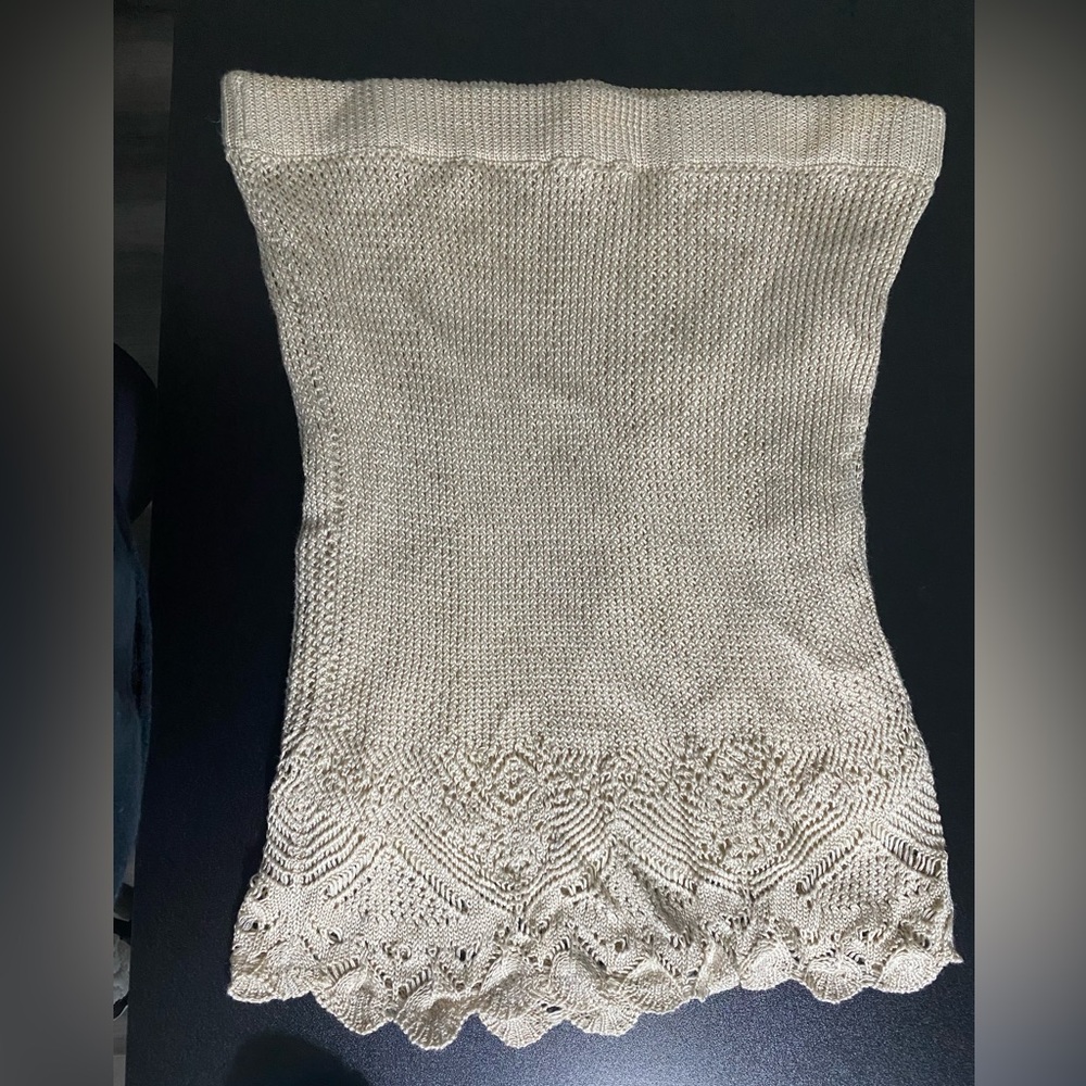 Almost Famous Cream Knit Top and Skirt